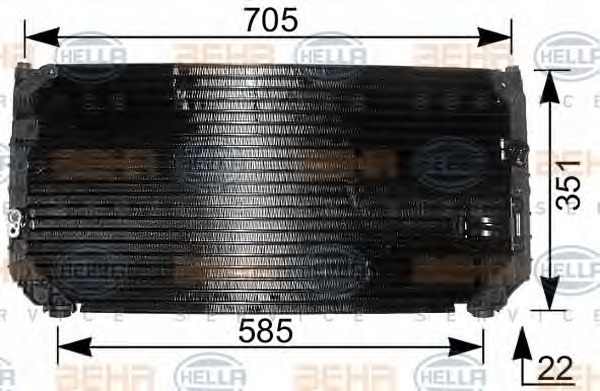 HELLA Klímahűtő 8FC351037-781