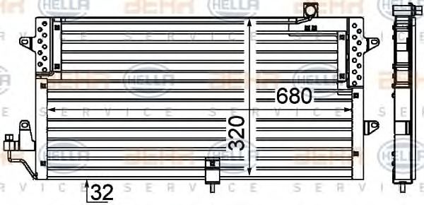 HELLA Klímahűtő 8FC351038-191