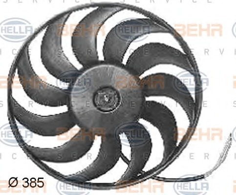 HELLA Ventilátor, vízhűtő 8EW351038-361