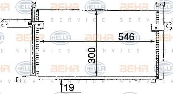 HELLA Klímahűtő 8FC351038-411