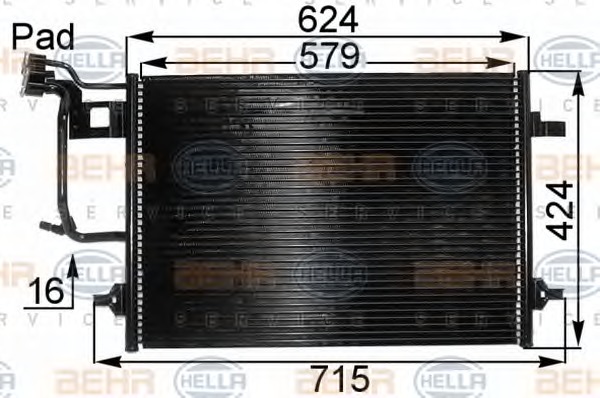 HELLA Klímahűtő 8FC351038-431