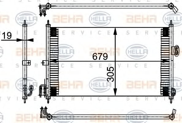 HELLA Klímahűtő 8FC351038-581