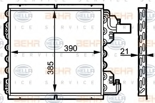 HELLA Klímahűtő 8FC351038-621