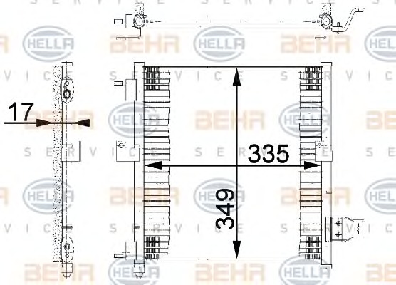 HELLA Klímahűtő 8FC351038-781