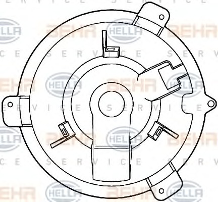 HELLA Ventilátor, utastér 8EW351039-301