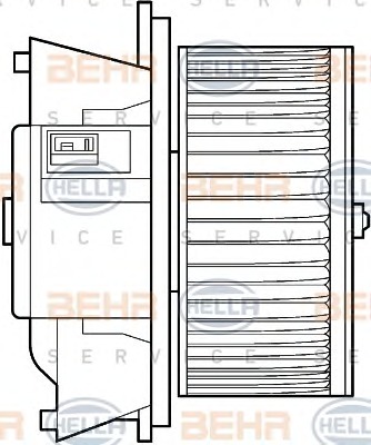 HELLA Ventilátor, utastér 8EW351039-321