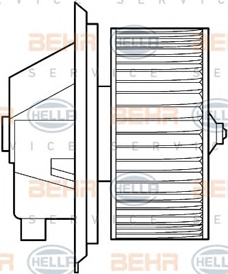 HELLA Ventilátor, utastér 8EW351039-341