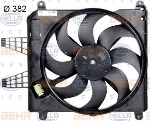 HELLA Ventilátor, vízhűtő 8EW351039-521