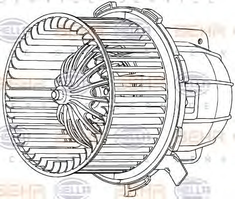 HELLA Ventilátor, utastér 8EW351040-251