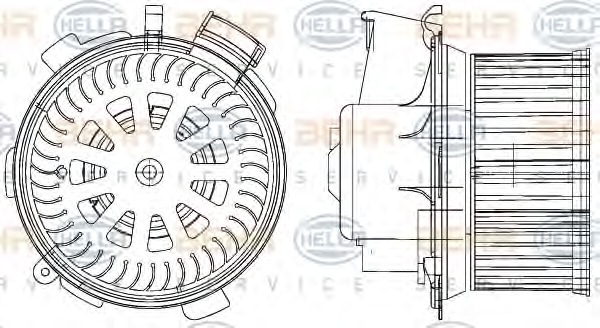 MAHLE Ventilátor, utastér AB138000P_MAHLE