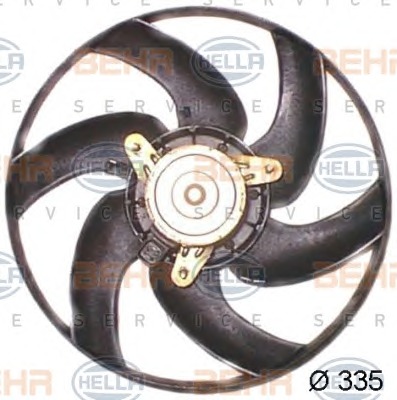 HELLA Ventilátor, vízhűtő 8EW351043-521