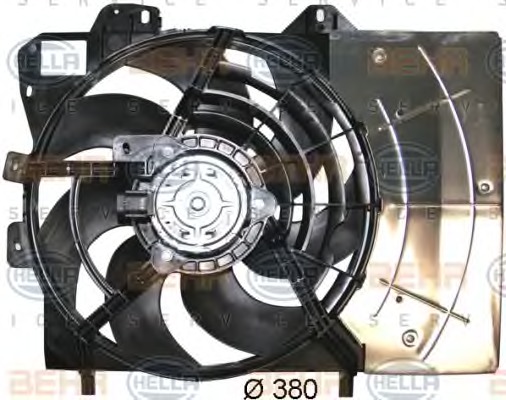 HELLA Ventilátor, vízhűtő 8EW351043-541