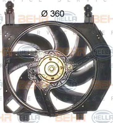 HELLA Ventilátor, vízhűtő 8EW351043-581