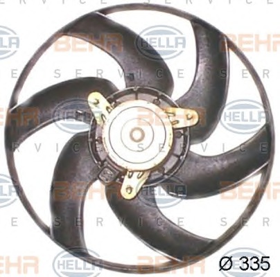 HELLA Ventilátor, vízhűtő 8EW351043-651