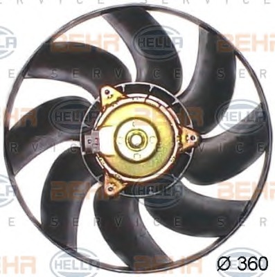 HELLA Ventilátor, vízhűtő 8EW351043-691