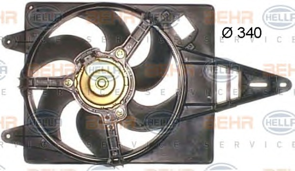 HELLA Ventilátor, vízhűtő 8EW351043-711