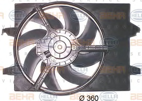 HELLA Ventilátor, vízhűtő 8EW351043-771