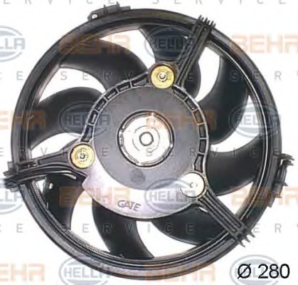 HELLA Ventilátor, vízhűtő 8EW351043-781