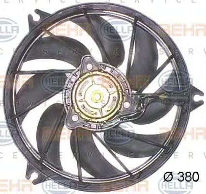 HELLA Ventilátor, vízhűtő 8EW351043-791