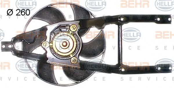 HELLA Ventilátor, vízhűtő 8EW351044-081