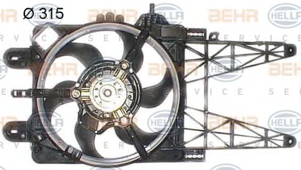 HELLA Ventilátor, vízhűtő 8EW351044-101