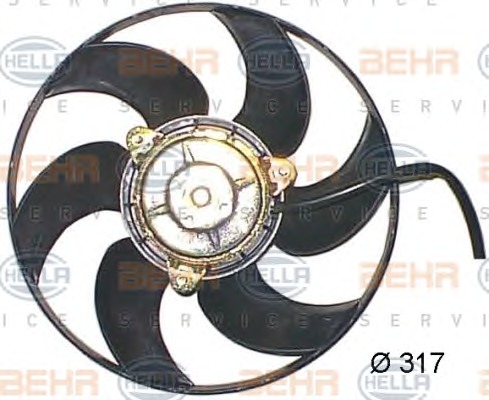 HELLA Ventilátor, vízhűtő 8EW351044-151