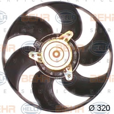 HELLA Ventilátor, vízhűtő 8EW351044-161