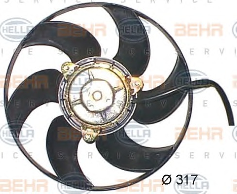 HELLA Ventilátor, vízhűtő 8EW351044-201