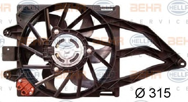 HELLA Ventilátor, vízhűtő 8EW351044-401