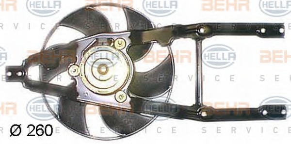 HELLA Ventilátor, vízhűtő 8EW351044-461