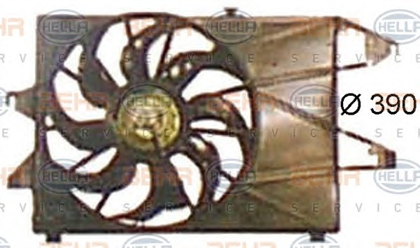 HELLA Ventilátor, vízhűtő 8EW351044-501