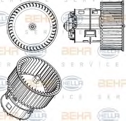 HELLA Ventilátor, utastér 8EW351104-431