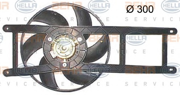 HELLA Ventilátor, vízhűtő 8EW351150-214