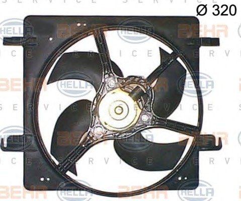 HELLA Ventilátor, vízhűtő 8EW351150-234