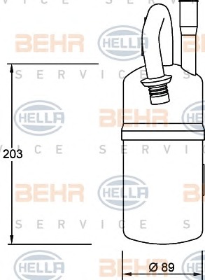 HELLA Klímaszárító patron 8FT351192-051