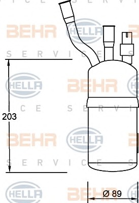 HELLA Klímaszárító patron 8FT351192-321