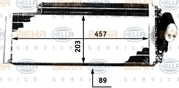 HELLA Párologtató 8FV351210-151