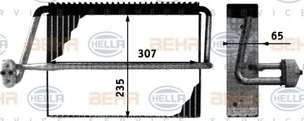 HELLA Párologtató 8FV351210-701