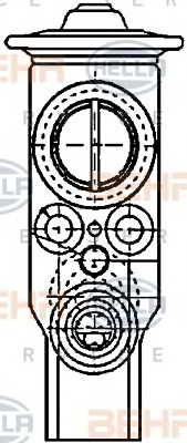 HELLA Tágulószelep, klímaberendezés 8UW351234-171