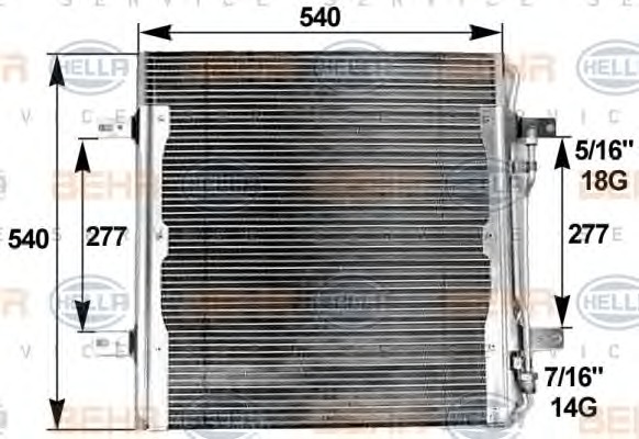 HELLA Klímahűtő 8FC351300-141