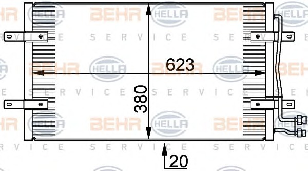 HELLA Klímahűtő 8FC351300-201