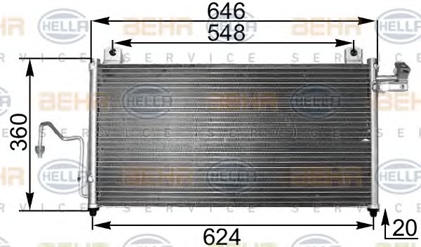 HELLA Klímahűtő 8FC351300-471