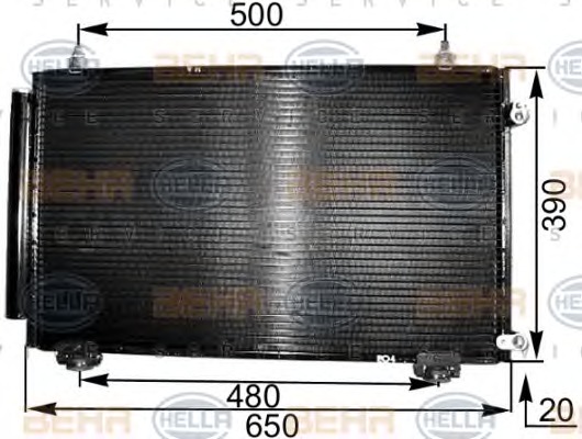 HELLA Klímahűtő 8FC351300-541