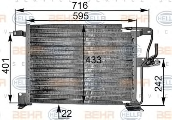 HELLA Klímahűtő 8FC351300-591