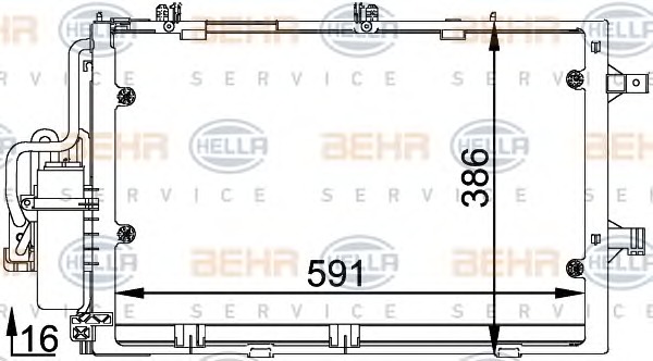 HELLA Klímahűtő 8FC351300-601