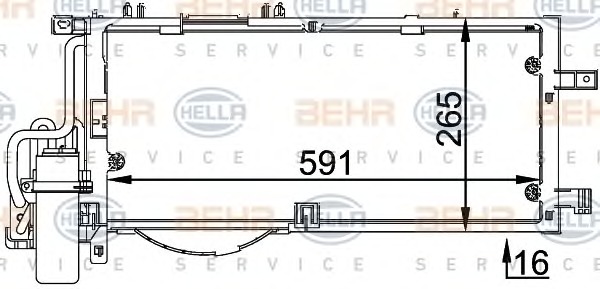 HELLA Klímahűtő 8FC351300-614