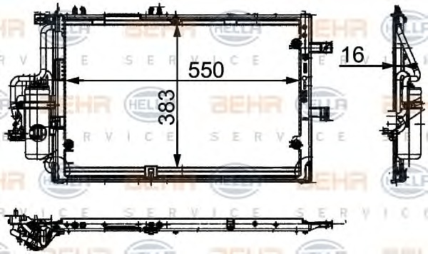 HELLA Klímahűtő 8FC351300-621