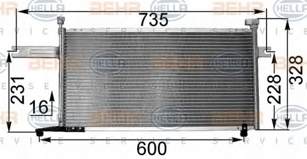 HELLA Klímahűtő 8FC351300-731