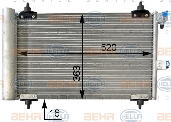 HELLA Klímahűtő 8FC351301-034