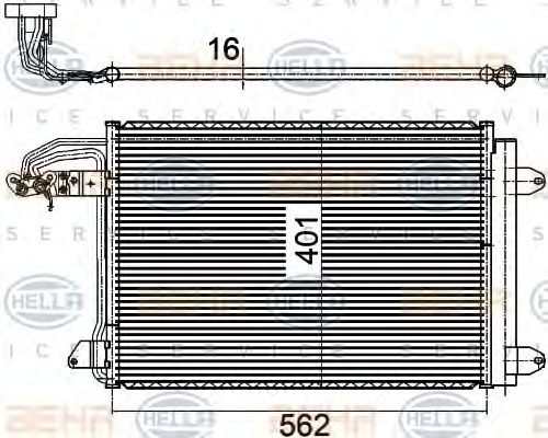 HELLA Klímahűtő 8FC351301-044